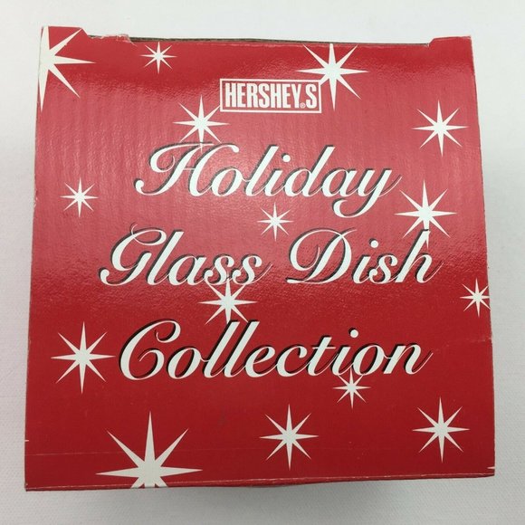 Target Hershey's Holiday Glass Dish Collection Set of 3 Bowls Clear Red With Box - Picture 5 of 10